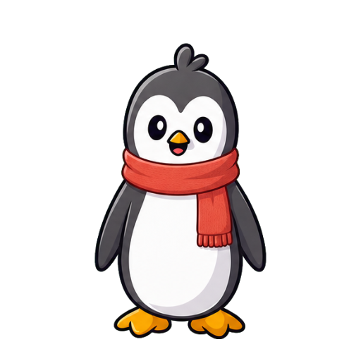 Peppin in the scarf he just earned