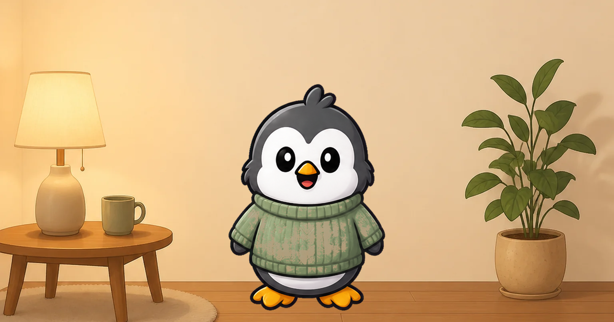 I wanted a buddy to keep me accountable so I built a penguin